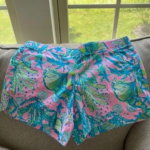 Lilly Pulitzer 5” Ocean View Pull On Shorts